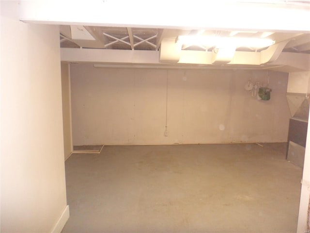 view of below grade area