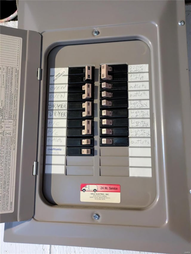 utilities with electric panel