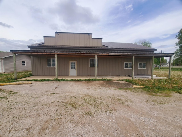 view of rear view of property