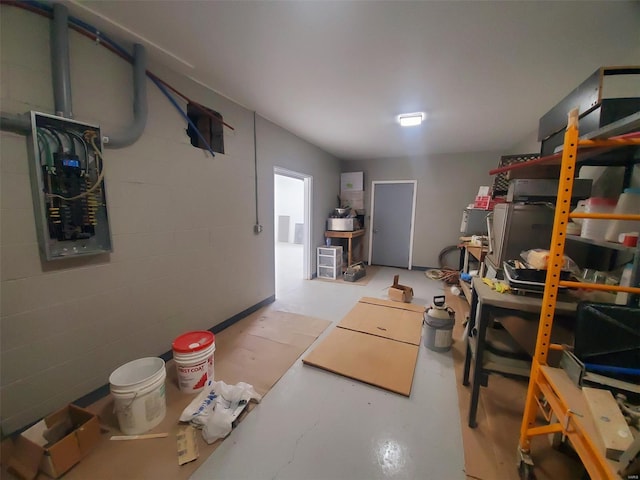 view of storage room