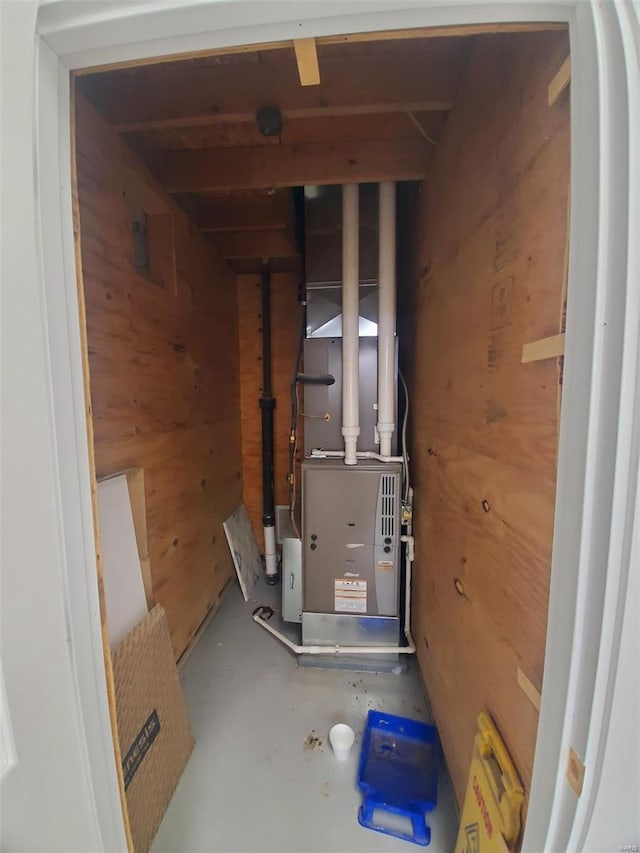 view of utility room