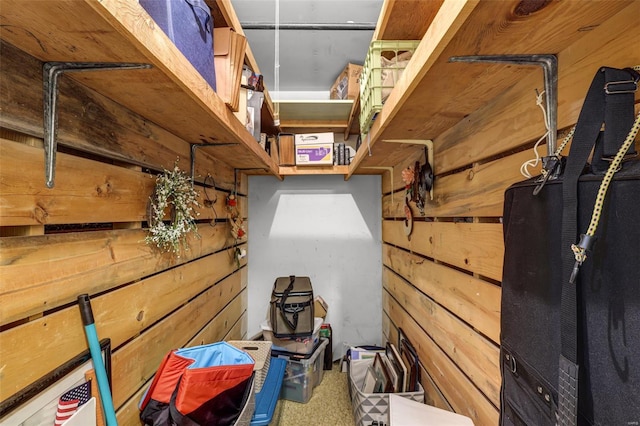 view of storage room