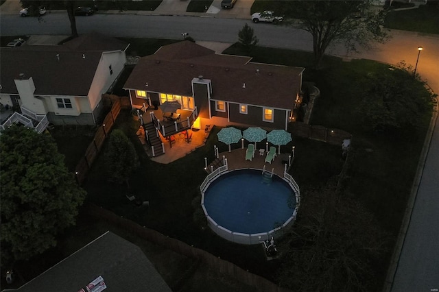 birds eye view of property