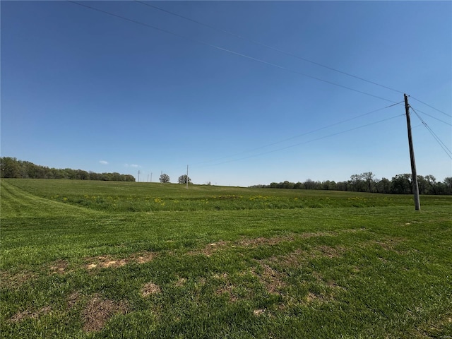 view of nature with a rural view