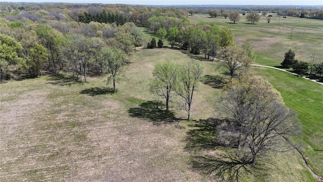 drone / aerial view featuring a rural view