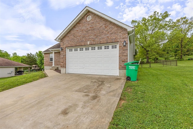 exterior space with concrete driveway