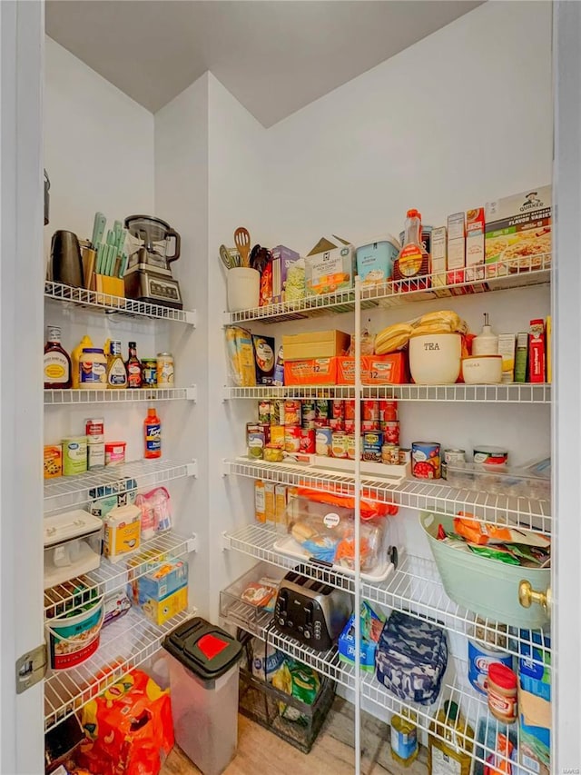 view of pantry