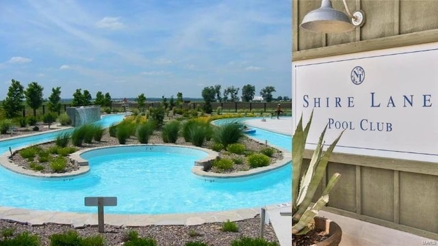view of pool