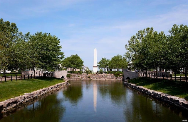 view of water feature