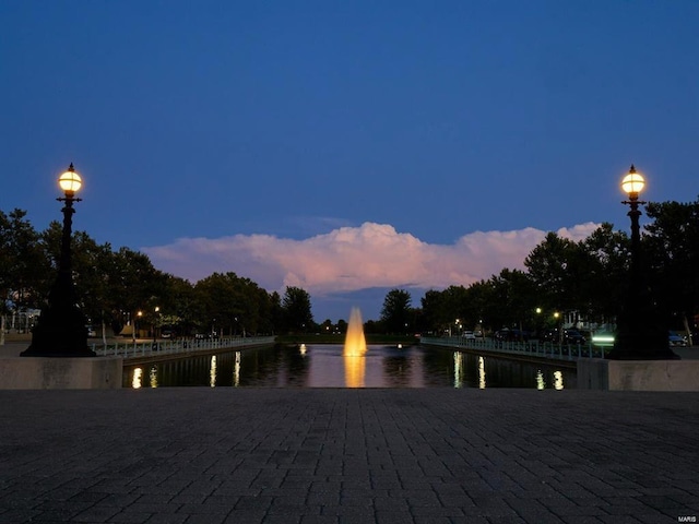view of water feature