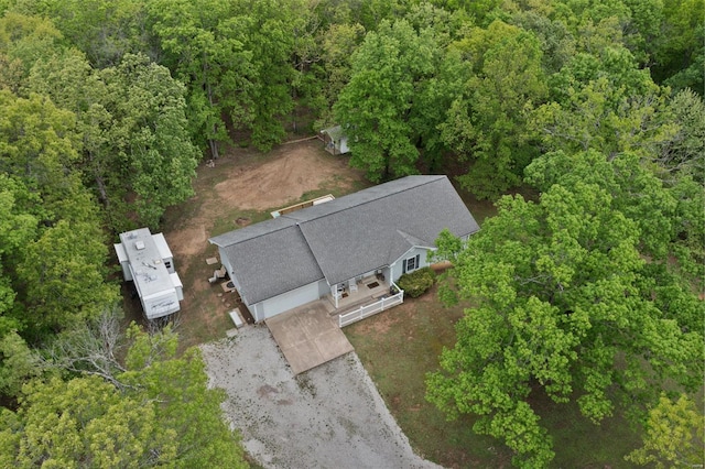 aerial view with a view of trees