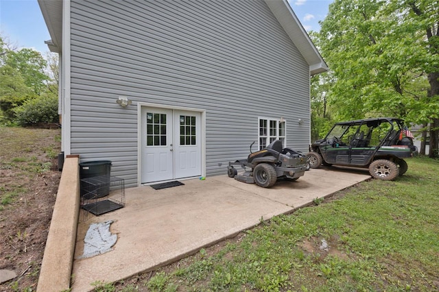 exterior space with a patio and central AC unit