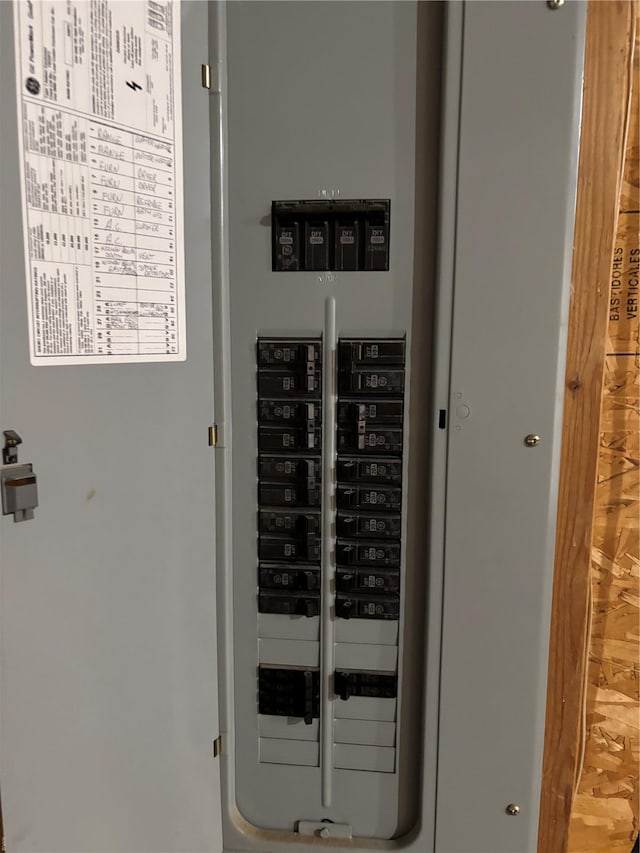 utility room featuring electric panel