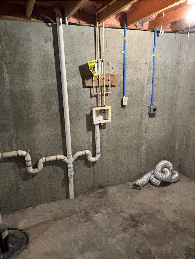 view of basement