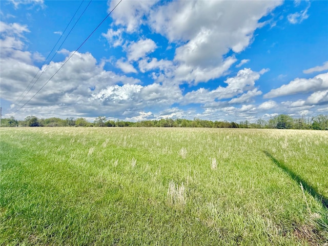 view of landscape featuring a rural view
