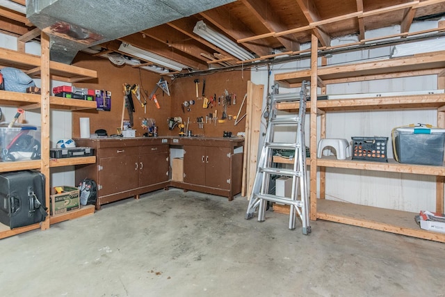 view of storage area