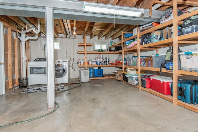 interior space featuring washer / clothes dryer