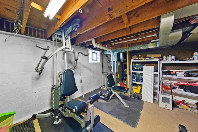 view of workout area