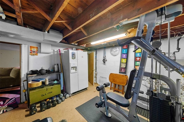 view of exercise room