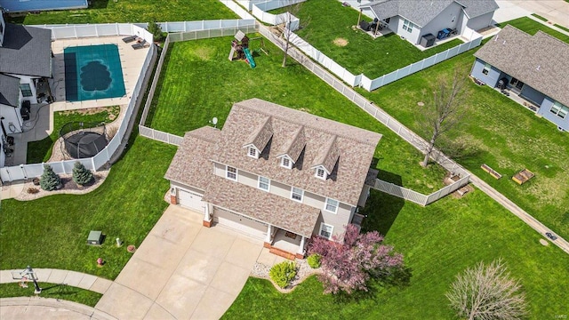 drone / aerial view