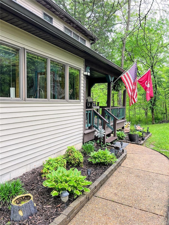 view of side of property
