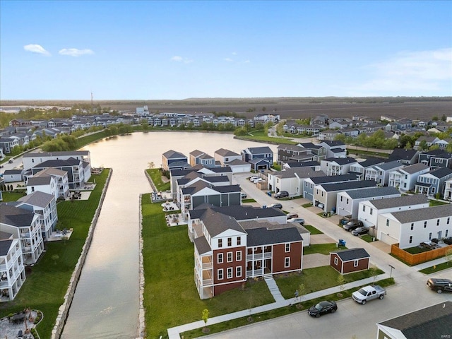 bird's eye view with a residential view