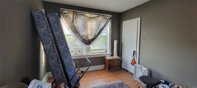 interior space featuring wood finished floors