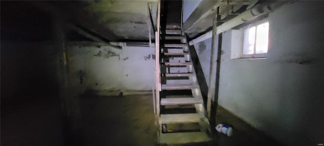 view of stairway