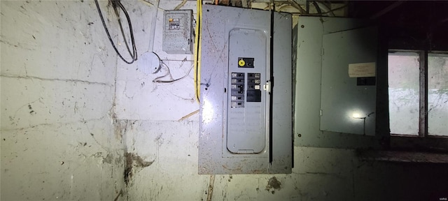 utility room with electric panel