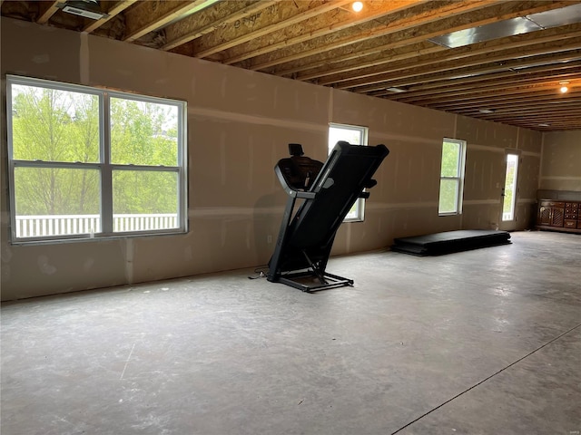 view of workout room