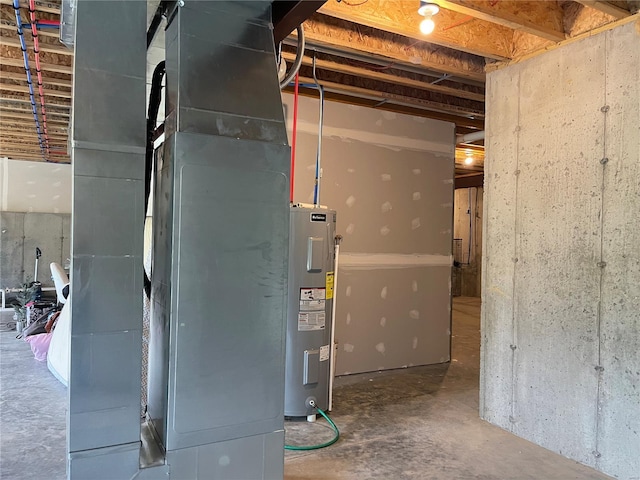 utilities featuring electric water heater