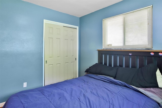 bedroom with a closet