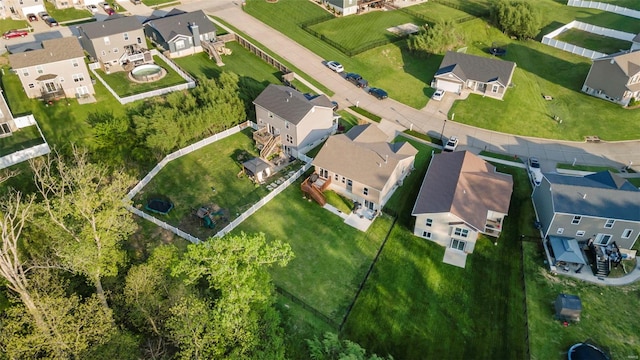 birds eye view of property featuring a residential view