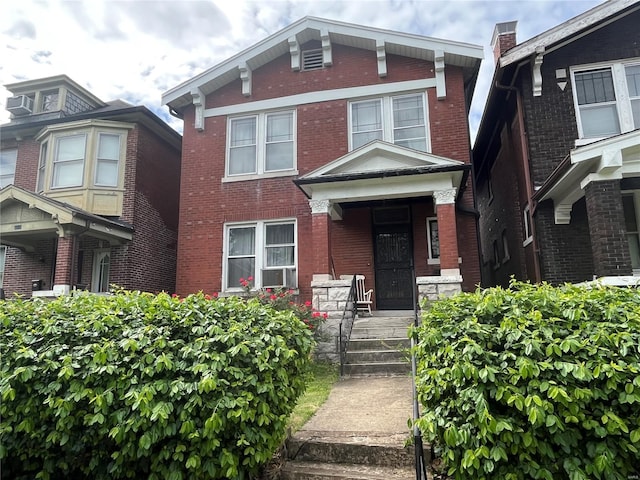 view of front of property with brick siding