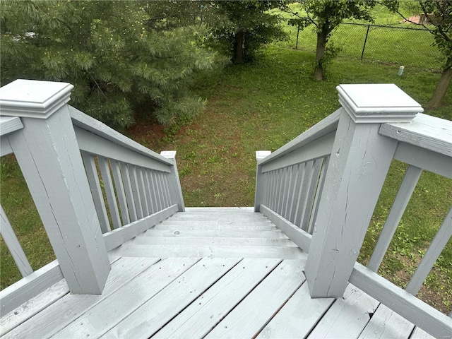 deck with fence