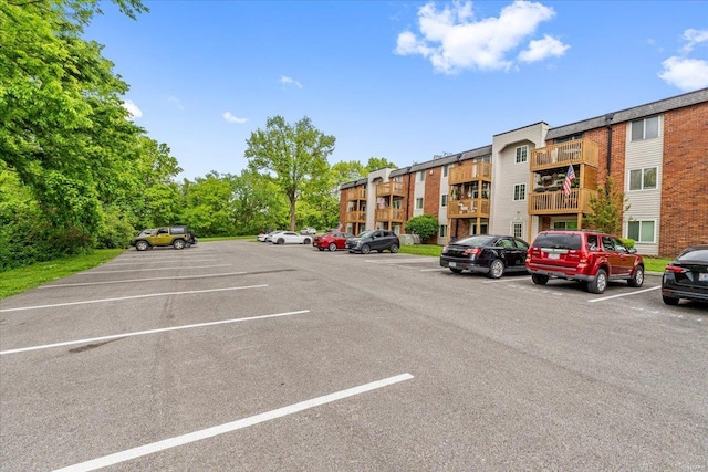 view of uncovered parking lot