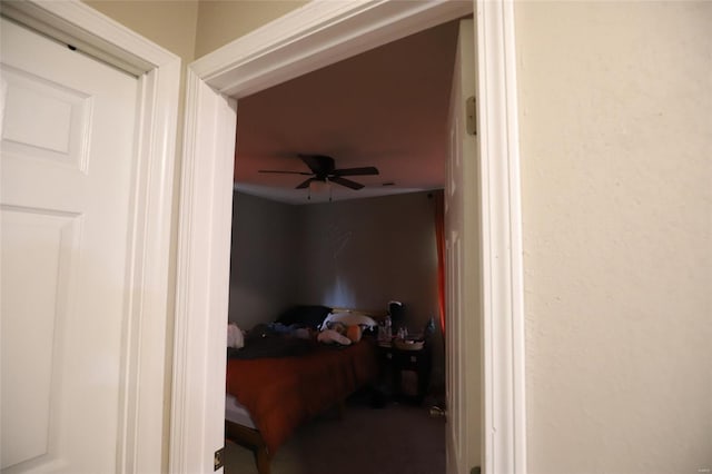 detailed view of a ceiling fan