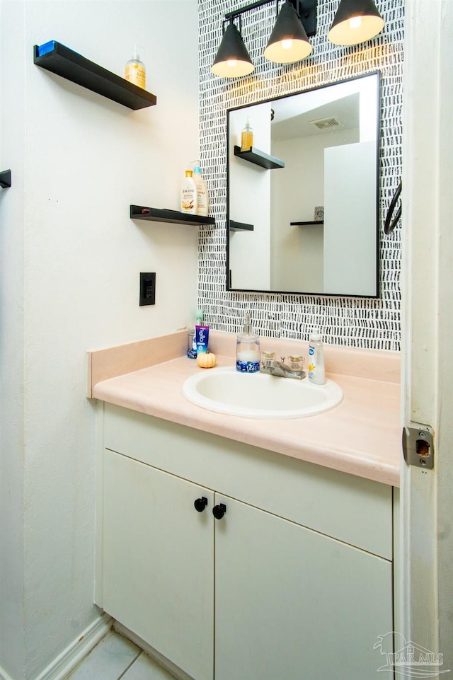 bathroom with vanity