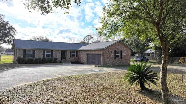 view of single story home