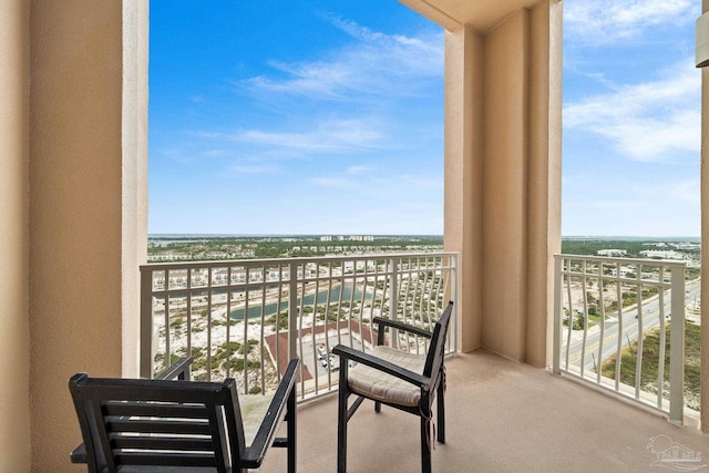 view of balcony