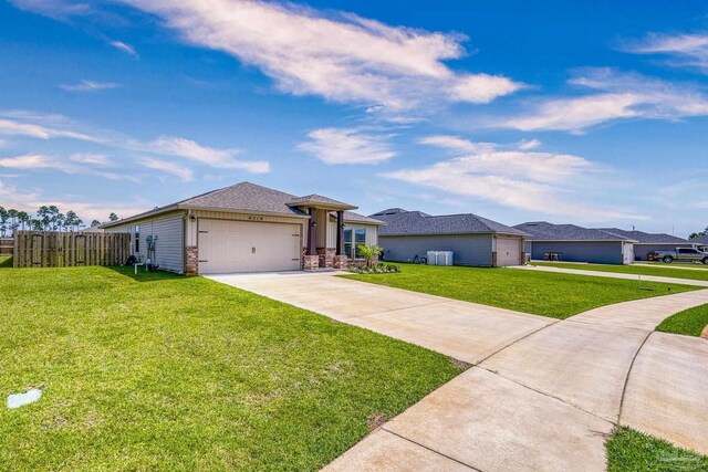 6319 Red Pepper Dr, Gulf Breeze, FL 32563 - view of front of property featuring concrete driveway and an attached garage