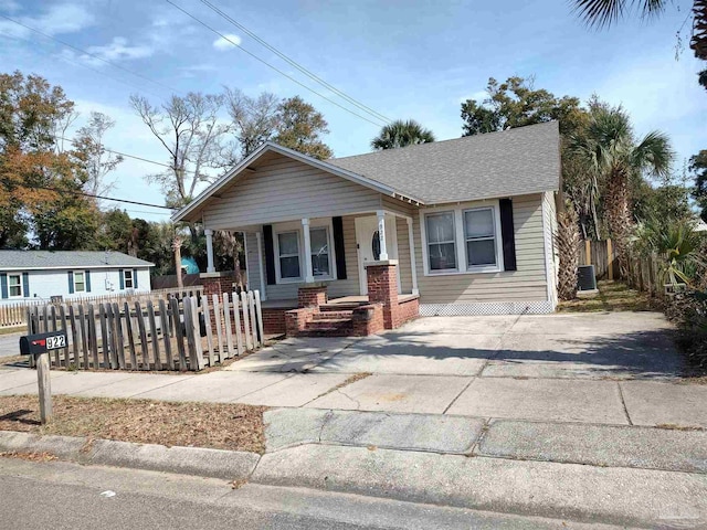 bungalow with covered porch