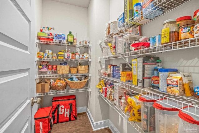 view of pantry