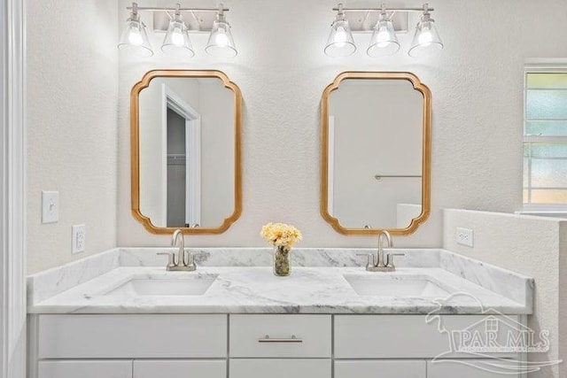 bathroom with vanity