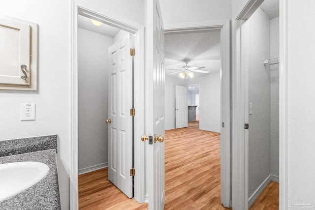 6240 Tributary St, Pensacola, FL 32526 - bathroom with vanity and hardwood / wood-style floors