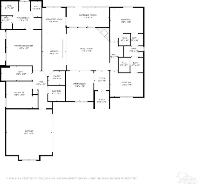 1504 Cadence Loop, Cantonment, FL 32533 - floor plan / room layout