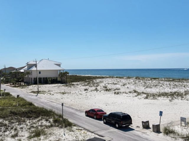 property view of water with a view of the beach