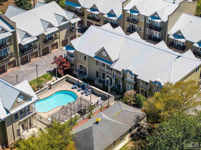 217 W Jackson St Unit 12, Pensacola, FL 32501 - drone / aerial view with a residential view