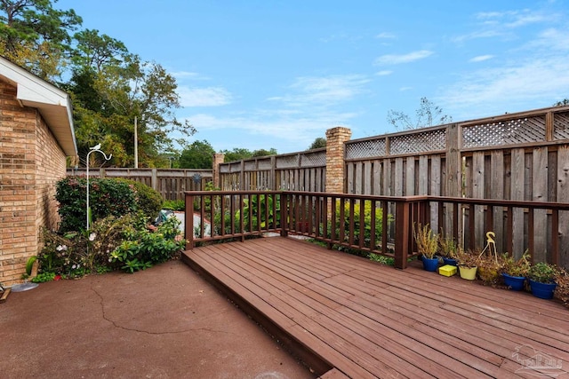 view of deck