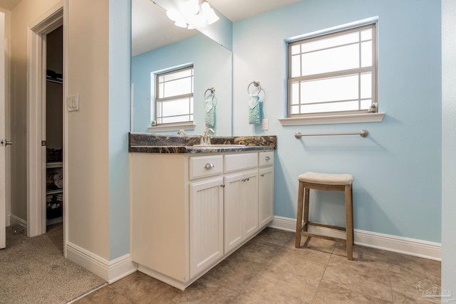 bathroom with vanity